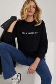 Кофта Answear Lab колір чорний з принтом