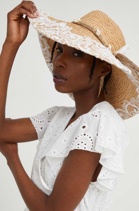 Капелюх Answear Lab колір бежевий (3298186)