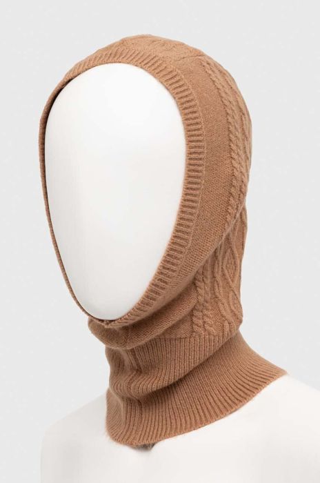 Балаклава з кашеміром Answear Lab колір коричневий