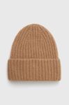 Шапка з вовною Answear Lab колір коричневий з товстого трикотажу (3543239) Шапка з вовною Answear Lab колір коричневий з товстого трикотажу (3543239)
