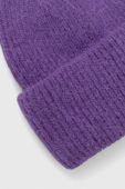 Вовняна шапка Answear Lab колір фіолетовий з товстого трикотажу вовна (3622820)