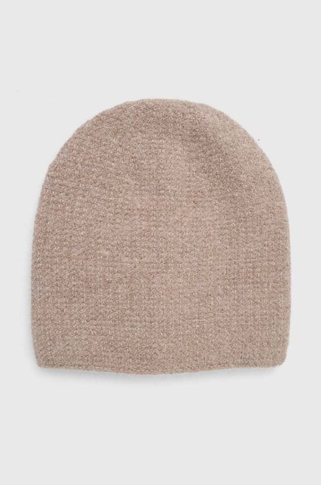 Вовняна шапка Answear Lab колір бежевий вовна Вовняна шапка Answear Lab колір бежевий вовна