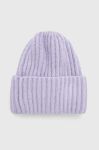 Вовняна шапка Answear Lab колір фіолетовий з товстого трикотажу вовна (3655876) Вовняна шапка Answear Lab колір фіолетовий з товстого трикотажу вовна (3655876)
