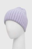 Вовняна шапка Answear Lab колір фіолетовий з товстого трикотажу вовна (3655876)