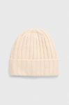 Вовняна шапка Answear Lab колір бежевий з товстого трикотажу вовна (3655880) Вовняна шапка Answear Lab колір бежевий з товстого трикотажу вовна (3655880)