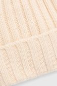 Вовняна шапка Answear Lab колір бежевий з товстого трикотажу вовна (3655880)