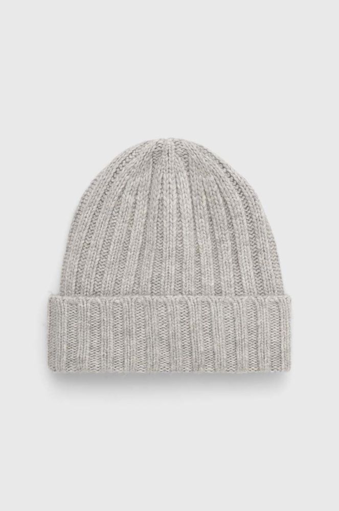 Вовняна шапка Answear Lab колір сірий з товстого трикотажу вовна (3655881)