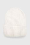 Вовняна шапка Answear Lab колір білий з товстого трикотажу вовна Вовняна шапка Answear Lab колір білий з товстого трикотажу вовна
