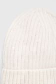 Вовняна шапка Answear Lab колір білий з товстого трикотажу вовна