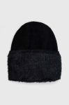 Вовняна шапка Answear Lab колір чорний з товстого трикотажу вовна (3655890) Вовняна шапка Answear Lab колір чорний з товстого трикотажу вовна (3655890)