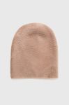 Шапка з вовною Answear Lab колір бежевий з товстого трикотажу (3654262) Шапка з вовною Answear Lab колір бежевий з товстого трикотажу (3654262)