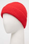 Дитяча шапка з домішкою вовни Answear Lab колір червоний