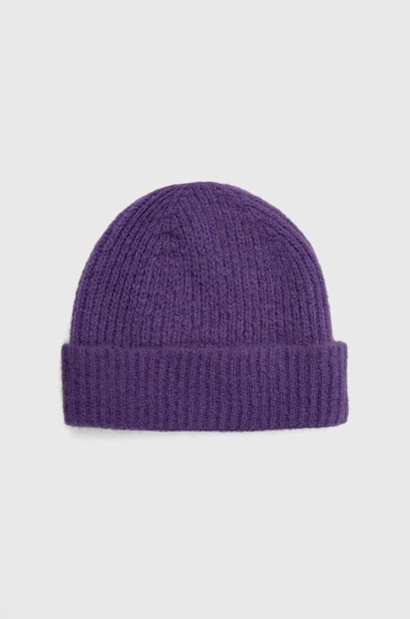 Дитяча шапка з домішкою вовни Answear Lab колір фіолетовий
