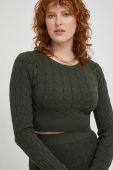 Комплект: светр і спідниця Answear Lab колір зелений