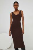 Сукня і светр Answear Lab колір коричневий mini пряма