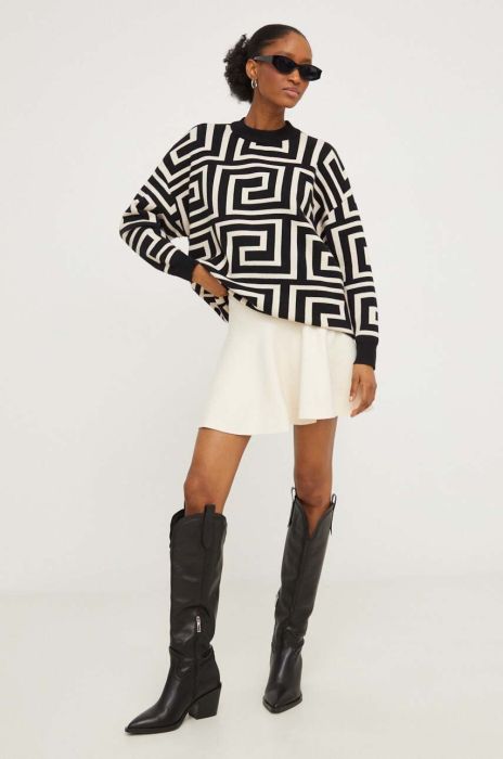 Комплект - светр і спідниця Answear Lab колір бежевий (3687647)