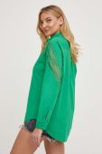 Сорочка Answear Lab жіноча колір зелений regular класичний комір (3323204)
