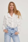 Бавовняна сорочка Answear Lab жіноча колір білий regular зі стійкою (3300925)