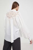 Бавовняна сорочка Answear Lab жіноча колір білий relaxed зі стійкою (3432988)