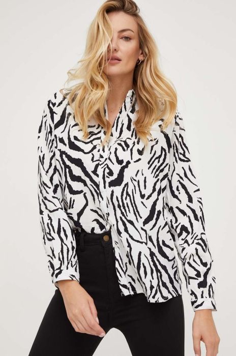 Сорочка Answear Lab жіноча колір білий regular класичний комір (3363944)