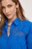 Бавовняна сорочка Answear Lab жіноча relaxed класичний комір колір блакитний (3398709)