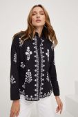 Бавовняна сорочка Answear Lab жіноча колір чорний relaxed класичний комір (3395764)