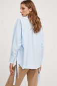 Бавовняна сорочка Answear Lab жіноча relaxed класичний комір колір блакитний (3398713)