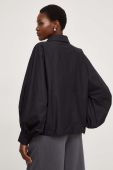 Бавовняна сорочка Answear Lab X Лімітована колекція NO SHAME жіноча колір чорний relaxed класичний комір