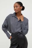 Сорочка Answear Lab жіноча колір сірий relaxed класичний комір (3651952)