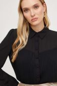 Сорочка Answear Lab жіноча колір чорний regular класичний комір (3677021)