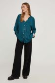 Сорочка Answear Lab жіноча колір бірюзовий regular