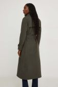 Тренч Answear Lab жіночий колір зелений перехідний двобортний (3478706)