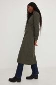 Тренч Answear Lab жіночий колір зелений перехідний двобортний (3478706)
