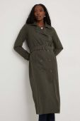 Тренч Answear Lab жіночий колір зелений перехідний двобортний (3478706)