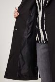 Тренч Answear Lab жіночий колір чорний перехідний двобортний (3422580)