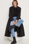 Тренч Answear Lab жіночий колір чорний перехідний (3398735)