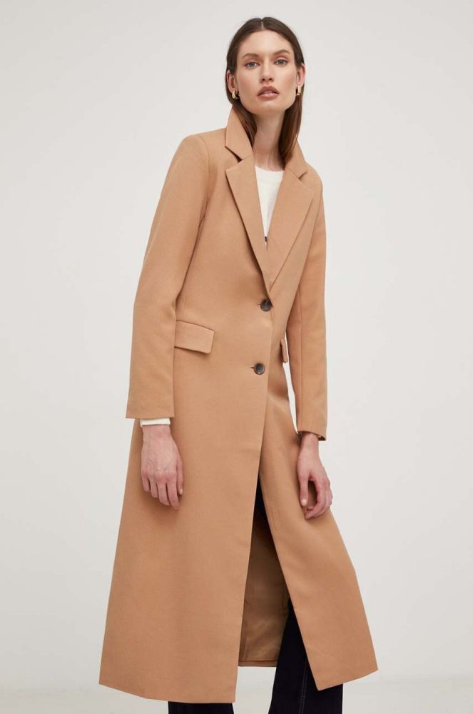 Пальто Answear Lab жіночий колір коричневий перехідний (3435422)
