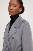 Вовняне пальто Answear Lab колір сірий перехідний (3530166)