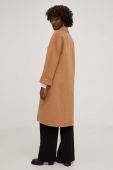 Вовняне пальто Answear Lab колір бежевий перехідний oversize (3530180)
