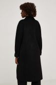 Вовняне пальто Answear Lab колір чорний перехідний oversize (3530186)