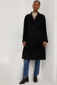 Вовняне пальто Answear Lab колір чорний перехідний двобортний (3530194)
