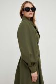 Пальто Answear Lab X Лімітована колекція NO SHAME жіноче колір зелений перехідне двобортне