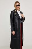 Пальто Answear Lab жіночий колір чорний перехідний двобортний (3560720)