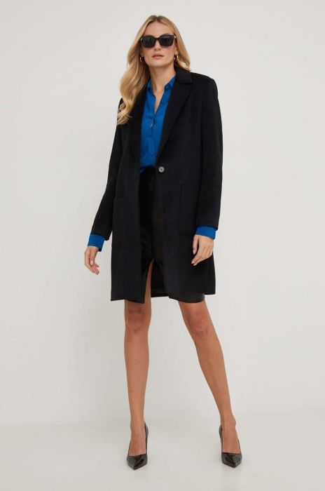 Пальто з вовною Answear Lab колір чорний перехідний (3586537)