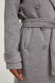 Пальто з вовною Answear Lab колір сірий перехідний двобортний (3569067)