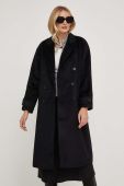 Пальто з вовною Answear Lab колір чорний перехідний двобортний (3569065) Пальто з вовною Answear Lab колір чорний перехідний двобортний (3569065)