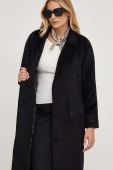 Пальто з вовною Answear Lab колір чорний перехідний двобортний (3569065) Пальто з вовною Answear Lab колір чорний перехідний двобортний (3569065)