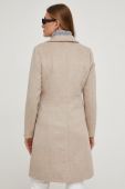 Пальто з вовною Answear Lab колір бежевий перехідний двобортний (3589118)