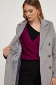 Пальто з вовною Answear Lab колір сірий перехідний двобортний (3589121)