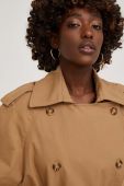 Тренч Answear Lab жіночий колір бежевий перехідний (3626711)